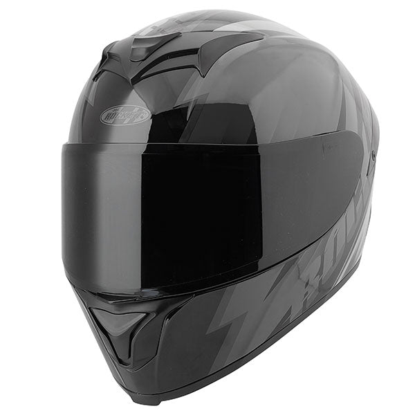 JOE ROCKET RKT 100-SERIES 3.0 FULL FACE HELMET 2XL ATOMIC GREY/BLACK JRC23180-30