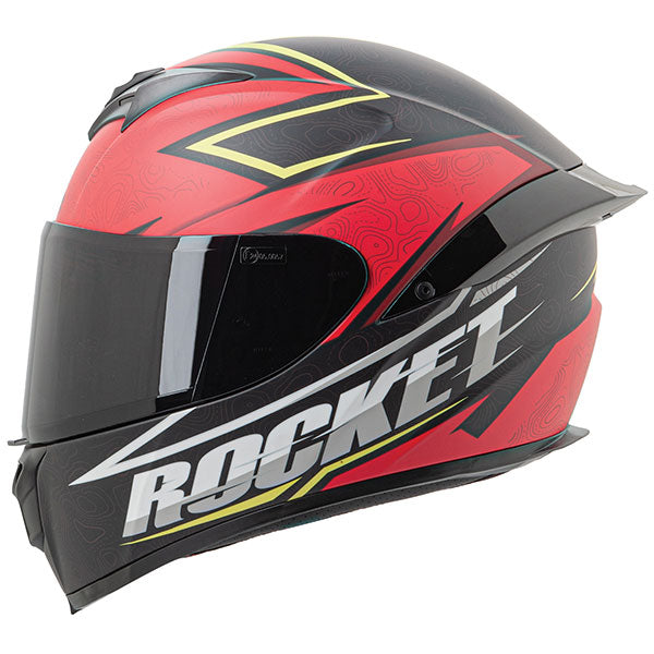 JOE ROCKET RKT 100 SERIES ELEVATION HELMET 2XL GREY/RED JRC24182-15