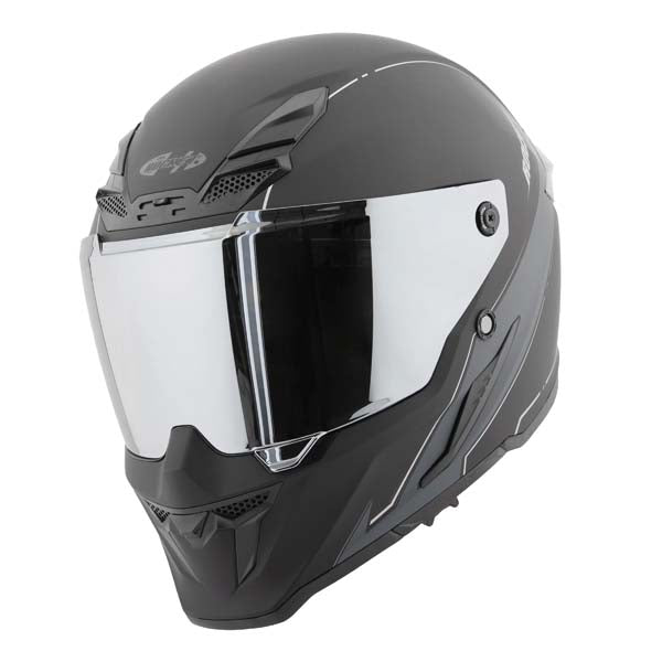 JOE ROCKET RKT 240-SERIES SOLAR FLARE FULL FACE HELMET MATTE BLACK/SILVER LARGE JRC25187-8