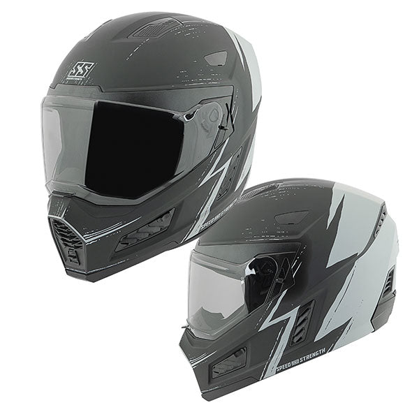 SPEED AND STRENGTH SS1550 OFF THE CHAIN FULL FACE HELMET SMALL MATTE BLACK/GREY SSC24181-1