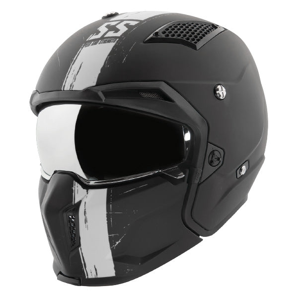 SPEED AND STRENGTH SS2400 OPEN FACE HELMET SMALL TOUGH AS NAILS WHITE 4-901354