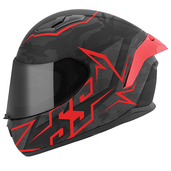 S&S MOMENT TRUTH SS750 FULL FACE HELMET 2XL RED/BLACK SSC23180-42