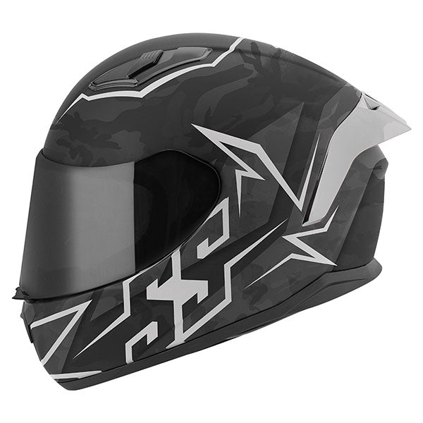 S&S MOMENT TRUTH SS750 FULL FACE HELMET MEDIUM WHITE/BLACK SSC23180-34