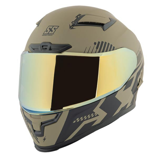 SPEED & STRENGTH SS760 TOP DEAD CENTER FULL FACE HELMET MATTE OLIVE 2XL SSC27180-12