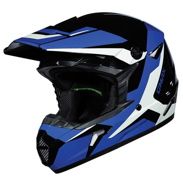 GMAX MX46 CYCLUS MX HELMET BLACK/BLUE MEDIUM D3465135