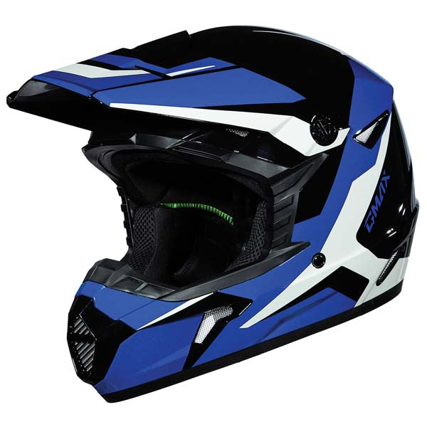 GMAX MX46 CYCLUS MX HELMET BLACK/BLUE 2XL D3465138