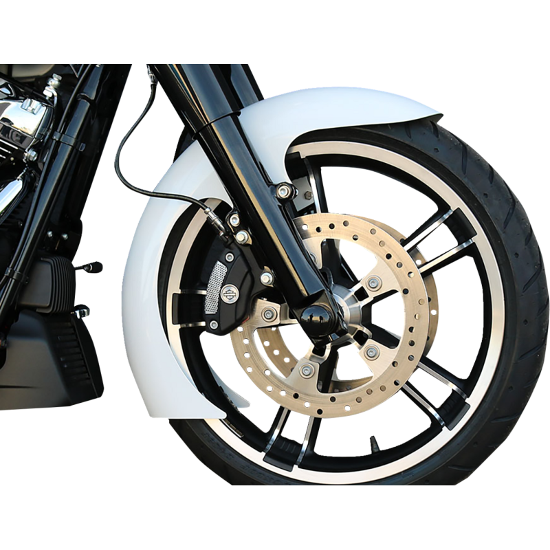PAUL YAFFE BAGGER NATION FENDER FRONT DEI STL TOURING W/BLK ADAPTERS DEI-OEM-14L-B