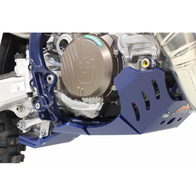 AXP RACING XTR SKIDPLATE 8MM HUS TE250-300 BLUE AX1571