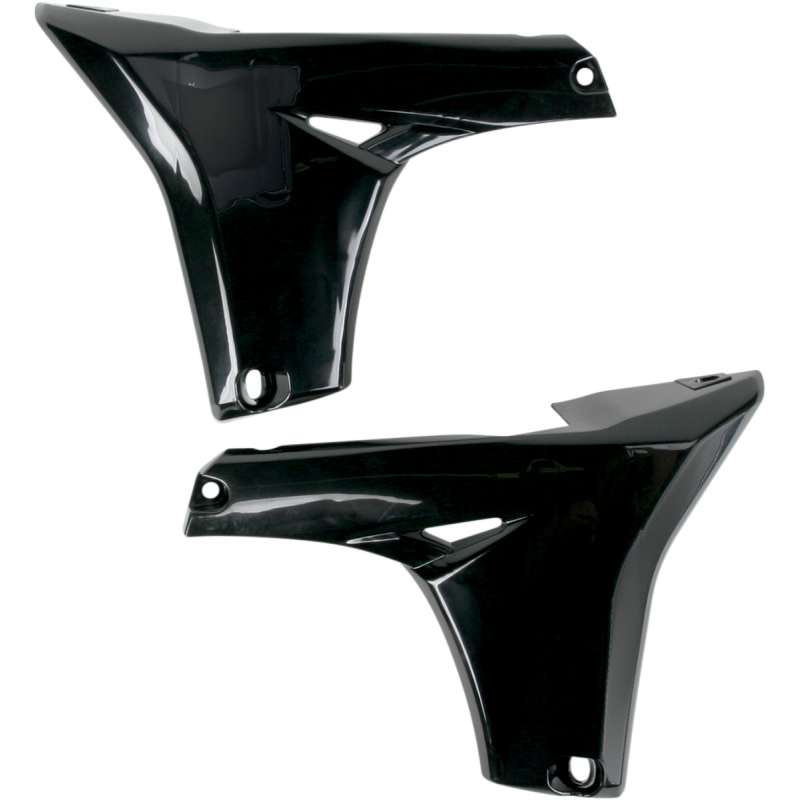 UFO YZF450 LOWER RAD CVER BLACK YA04824-001