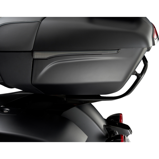 CIRO LLC LIGHT SPAR SIDE TOURING TRUNK INDIAN BLK W/LIGHT SMK LENS 46511
