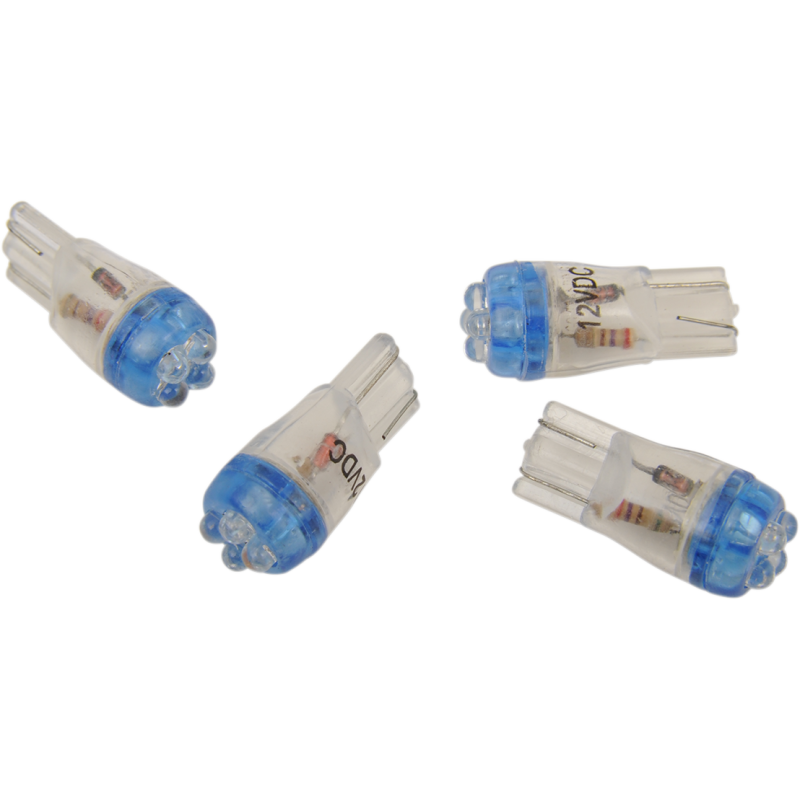 DRAG SPECIALTIES LED WEDGE BULB BLUE (4-PAK) 2060-0008