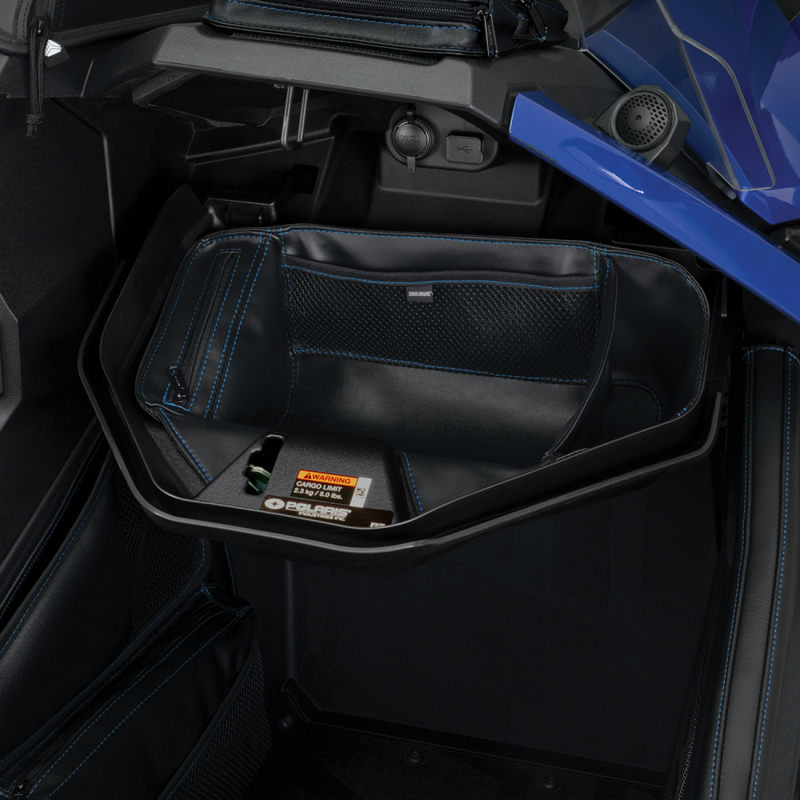 SHOW CHROME GLOVE BOX ORGANIZER BLUE H44-8BLUE
