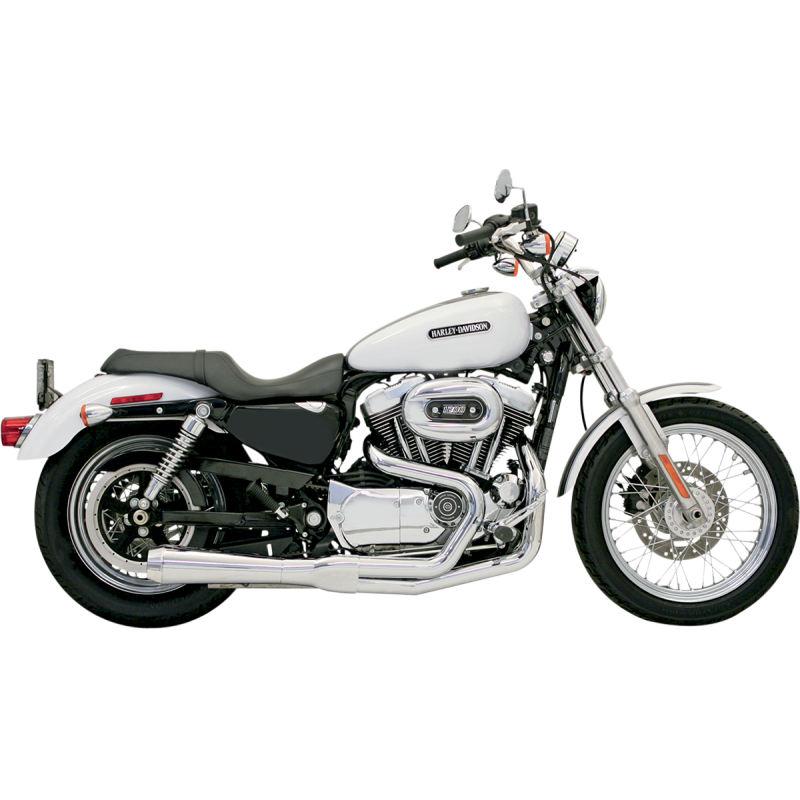 BASSANI XHAUST 04-13 XL ROAD RAGE 2:1 FS SHORT CHR 14112J