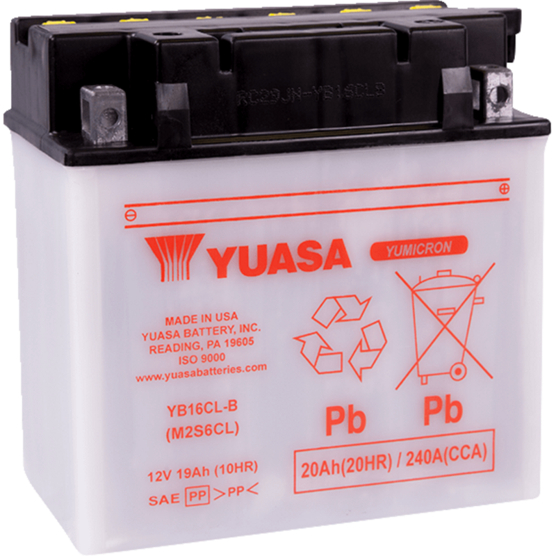 YUASA YB16CL-B PWC YUMICRON 12V YUAM2S6CL