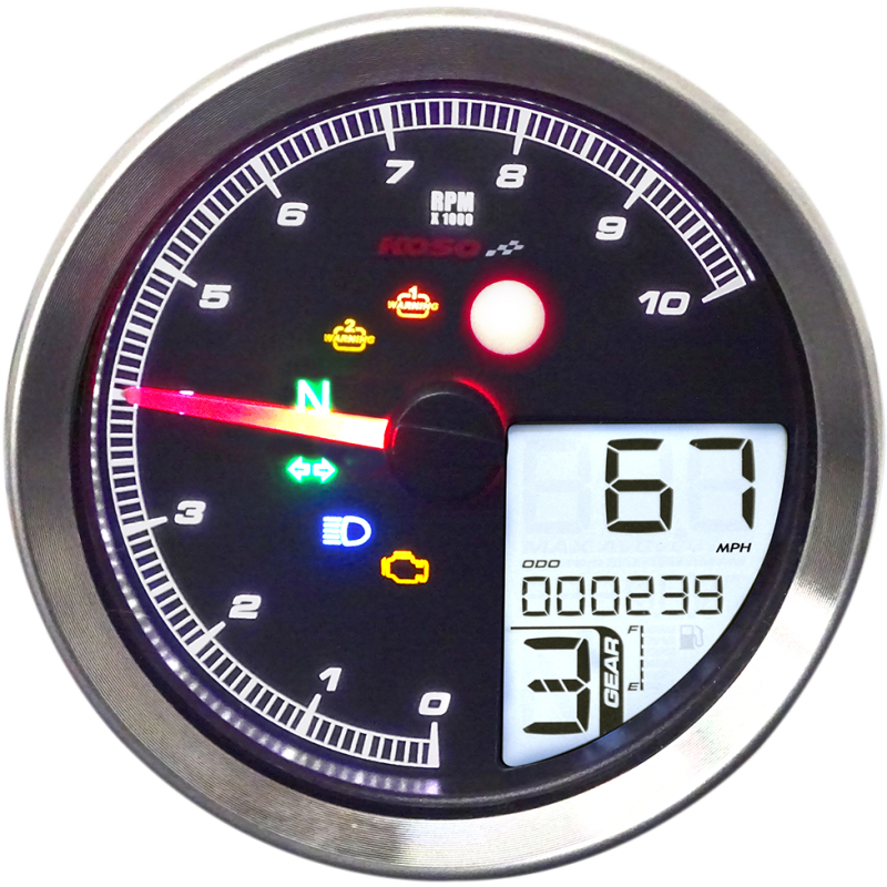KOSO NORTH AMERICA TACH MULTI METR HD-04 BK BA051211