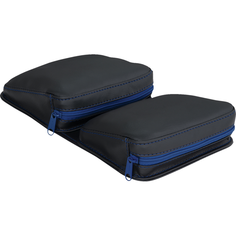 SHOW CHROME DASHBOARD POUCHES BL ZIPPER & STITCH H44-4ZBLUE