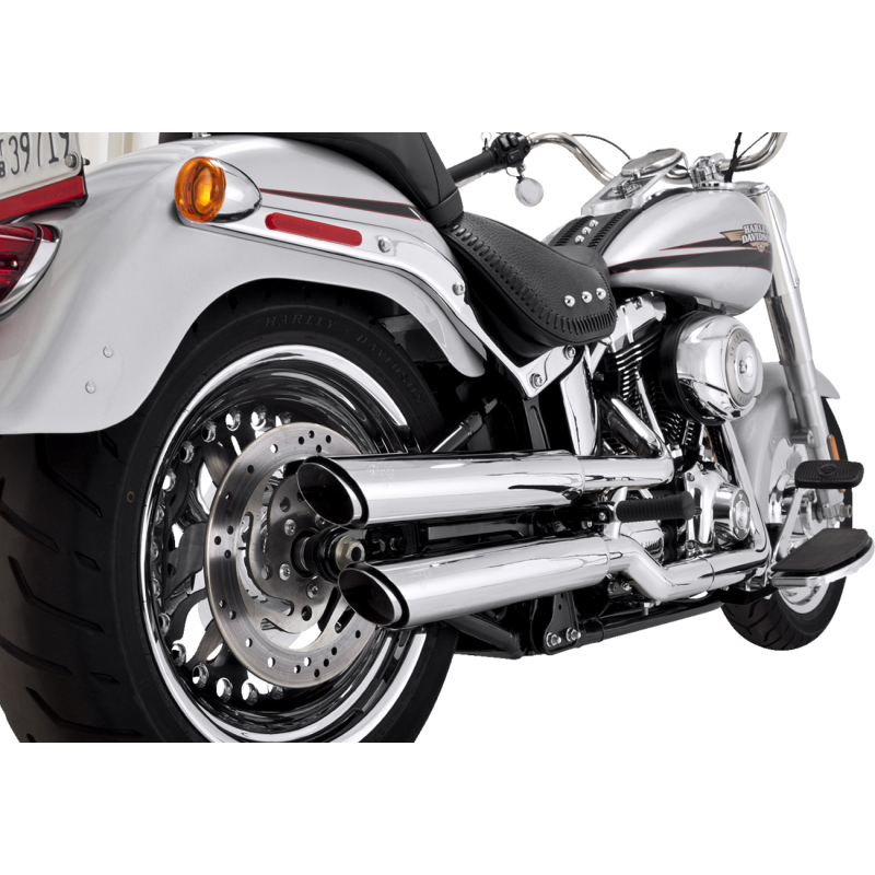 VANCE & HINES MUFFLERS 3"CHR TW SLASH 7-17 SOFTAIL 16343