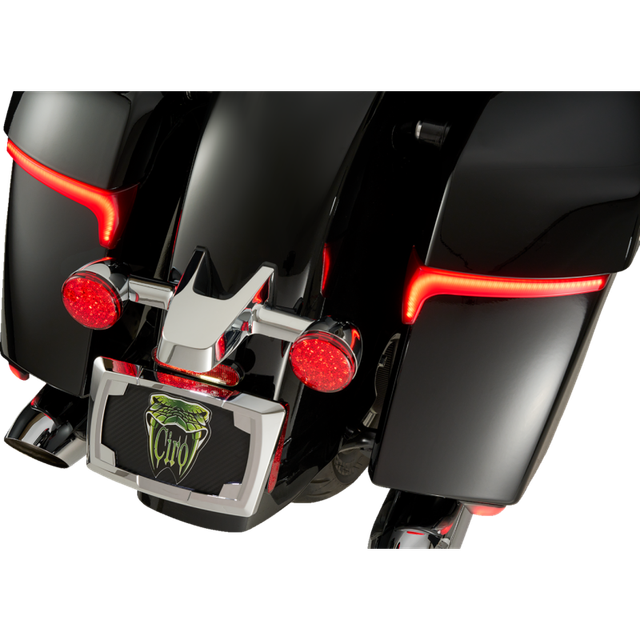 CIRO LLC RYDECULTURE BRYANT M1 SADDLEBAG LIGHTS - RED LENS 4R010