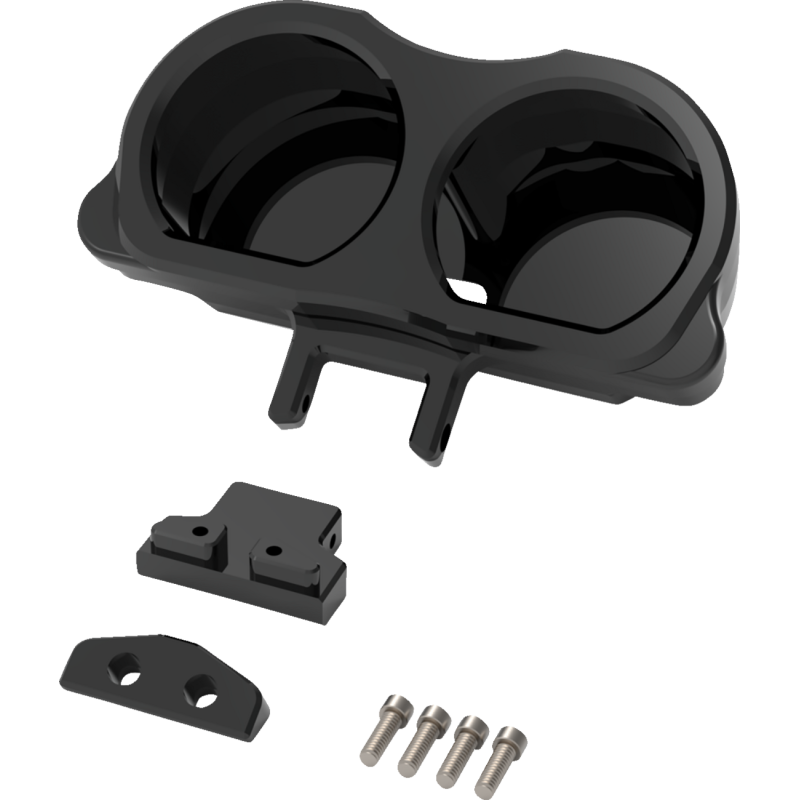 LA CHOPPERS GAUGE MNT 15+ FLT BLK LA-7397-03B