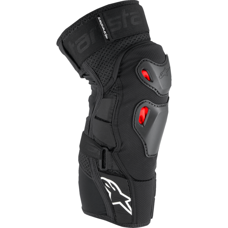 ALPINESTARS BIO PRO PLSMA KNEE PRTCT BLK/RD/WHT S/M 6503125-132-SM