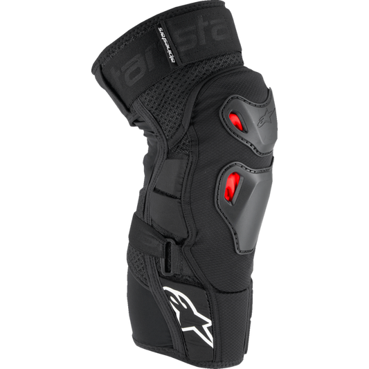 ALPINESTARS BIO PRO PLSMA KNEE PRTCT BLK/RD/WHT S/M 6503125-132-SM