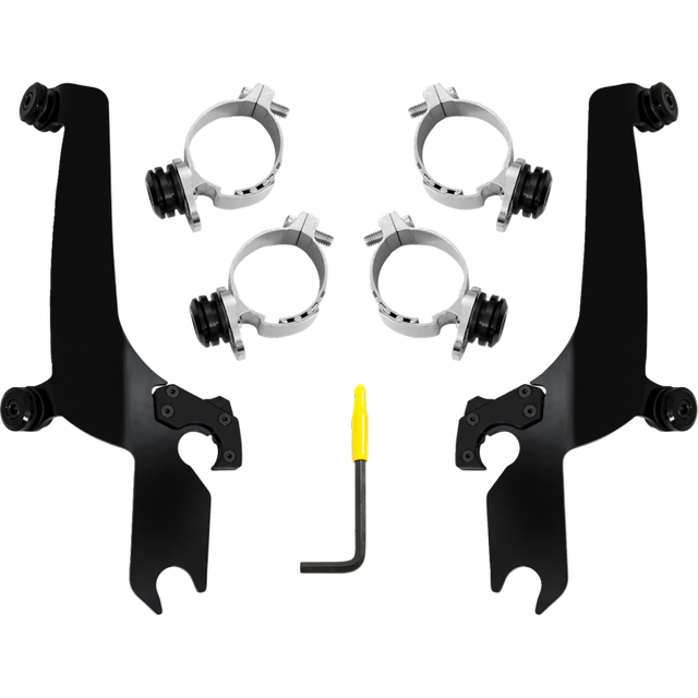 MEMPHIS SHADES METRIC MOUNT KIT SS INDIAN CHIEF BLK MEB2073