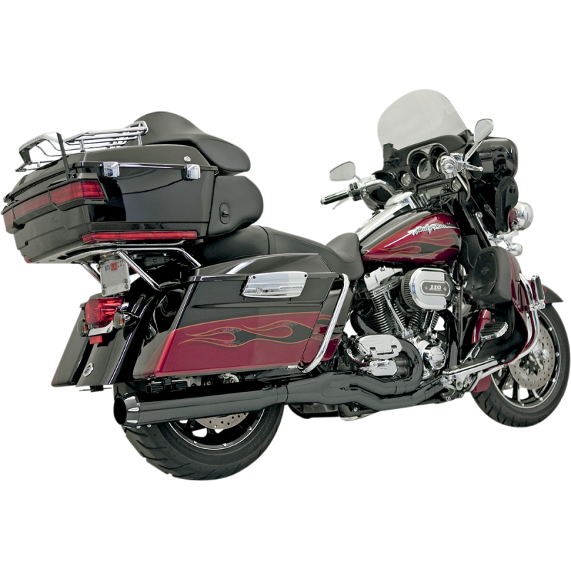 BASSANI XHAUST 95-16 FLH/FLT B4 2:1 FS BLACK >120HP FLH-757B