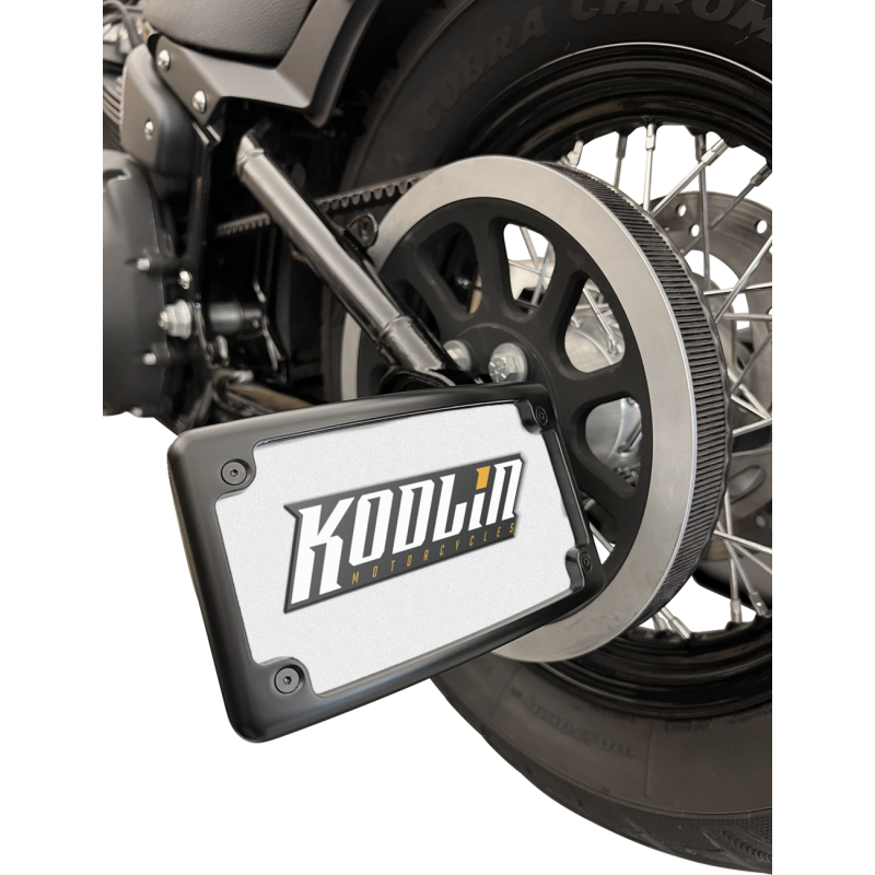 KODLIN LICENSE PLATE BRACKET FOR M8 SOFTAIL MODELS BLACK KUS20501