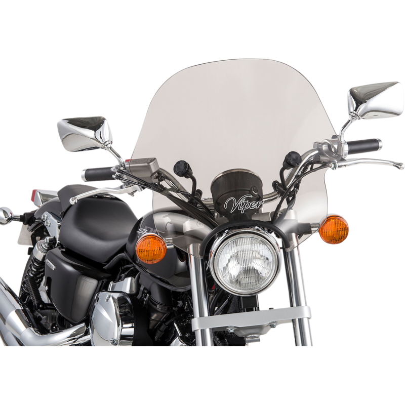 SLIPSTREAMER SMOKE VIPER WINDSHIELD C/W 1"&7/8" HDWRE SS-10-T