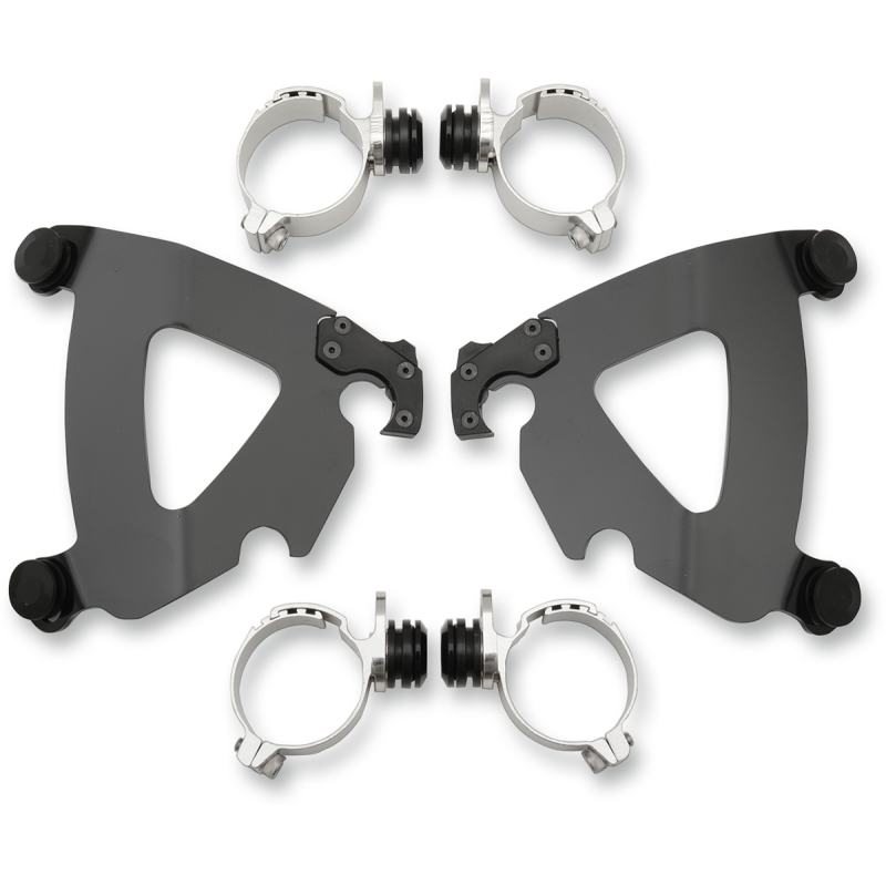 MEMPHIS SHADES HD MNT KIT RW 06+ FXDWG BLK MEB2029
