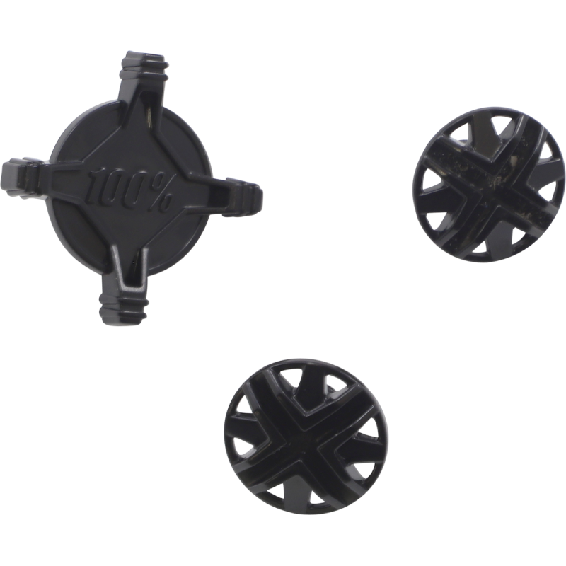 100% STATUS VISOR SCREW KIT BLACK 89036-00001
