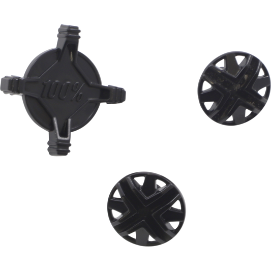 100% STATUS VISOR SCREW KIT BLACK 89036-00001