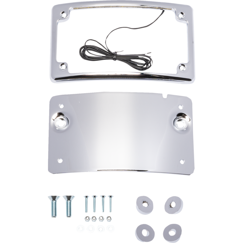KODLIN TOURING LICENSE PLATE KIT CHROME KUS20101