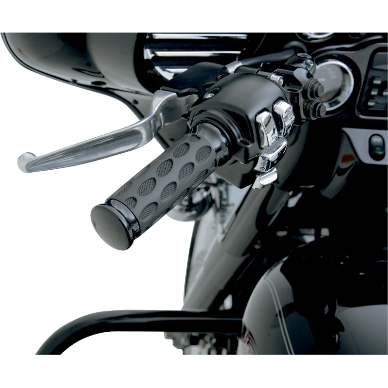 DRAG SPECIALTIES 81-19 MODELS CUSTOM RUBBER GRIPS W/BLK 0630-0774