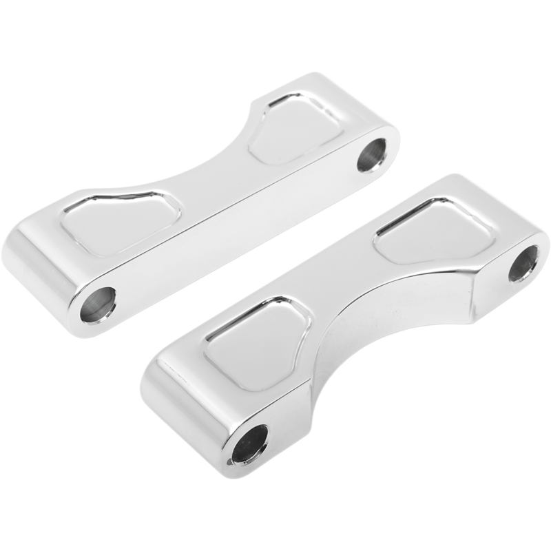 KLOCK WERKS 83-13 FLHT 21 CHR FRT FENDER BLOCKS KWFS-01-0102-C