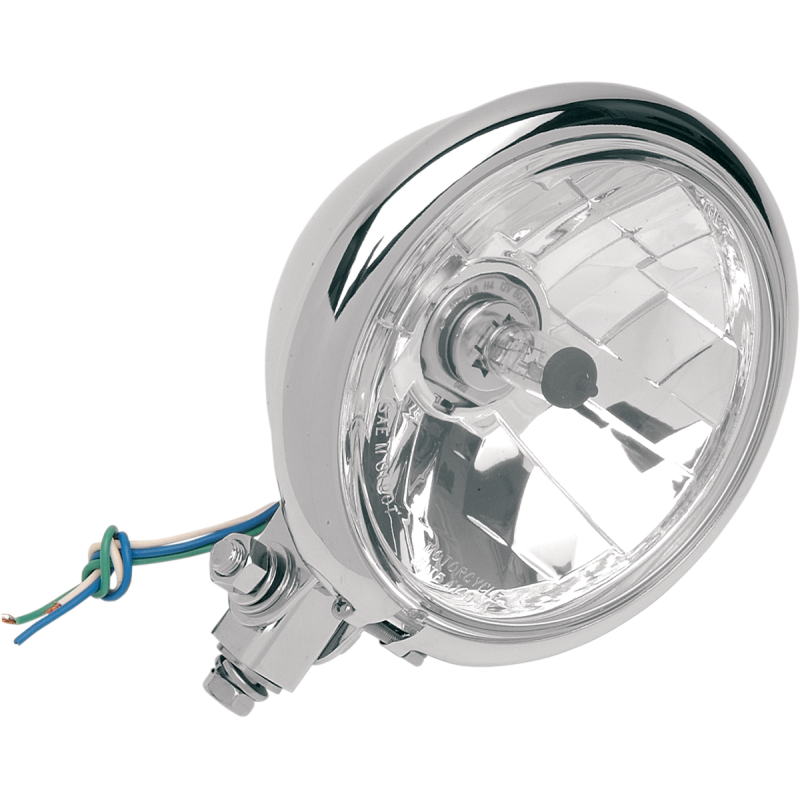 DRAG SPECIALTIES 5-3/4" DIA BOTT/MNT HEADLIGHT F/SPR (EA) 2001-0099