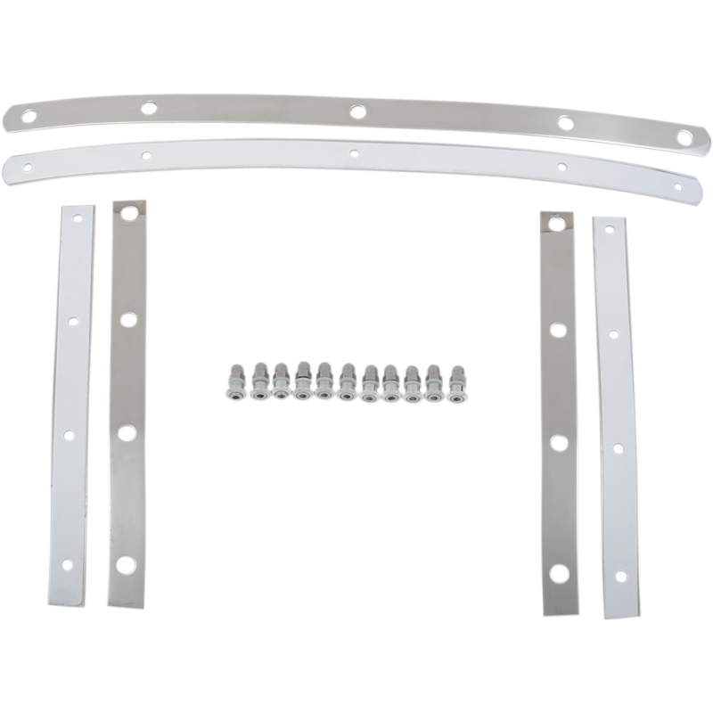 MEMPHIS SHADES METRIC FATS WINDSHIELD STRAPS POLISHED STEEL MEM0913