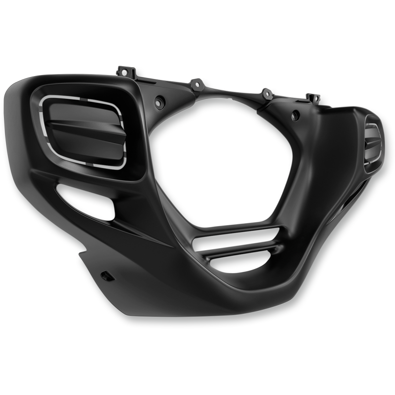SHOW CHROME BLACK LOWER COWL RECTANGULAR 52-908BK