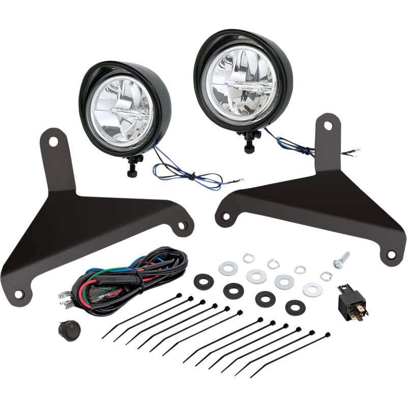 SHOW CHROME FOCUS 3 1/2" DRIVING KIT RT KT 41-208BK