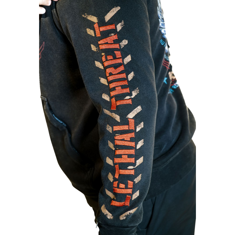 LETHAL THREAT HOODY FIGHT FLIGHT BK 4XL HD84076-4XL