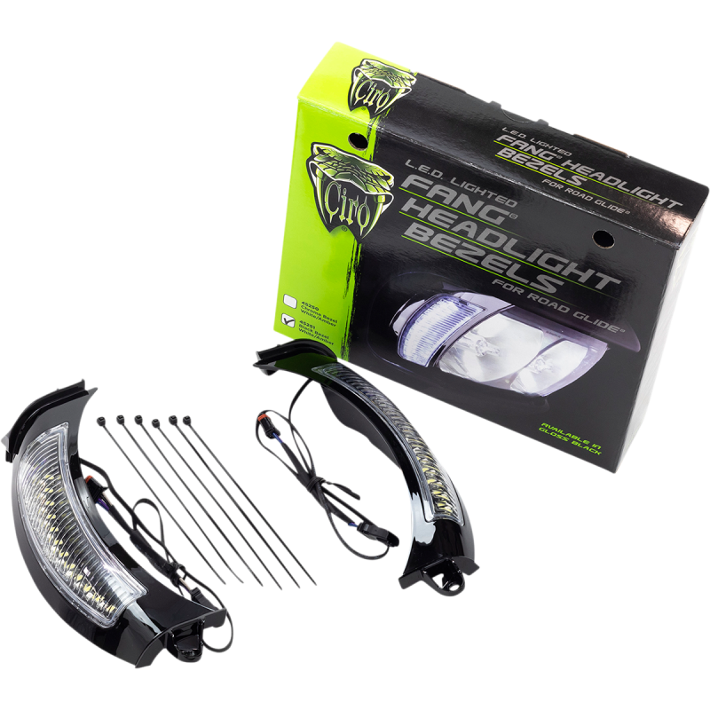 CIRO LLC 15-19 FLTRX LIGHT BEZEL FANG  GL/BLK 45251