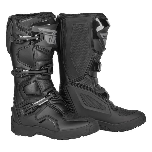 FLY RACING MEN'S MOTORCROSS MAVERIK ENDURO LT BOOTS BLACK 9 E364-68109