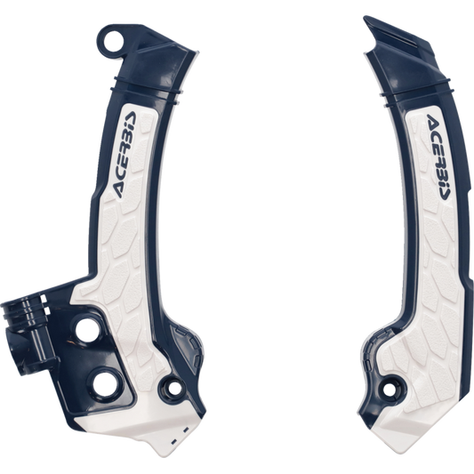 ACERBIS FRAME GUARDS- BLUE/WHITE-X-GRIP FC250-450:23, FX350/450:23, 2979601006