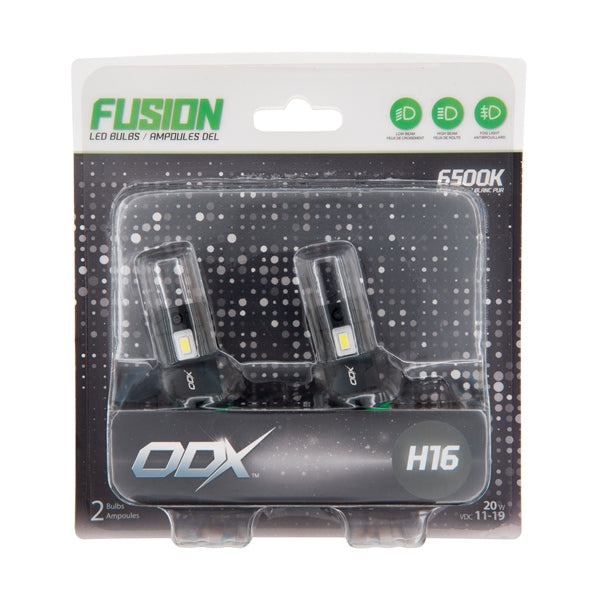 ODX BULB LED FUSION SERIES H16 QTY2 ODX LEDFUSION-H16