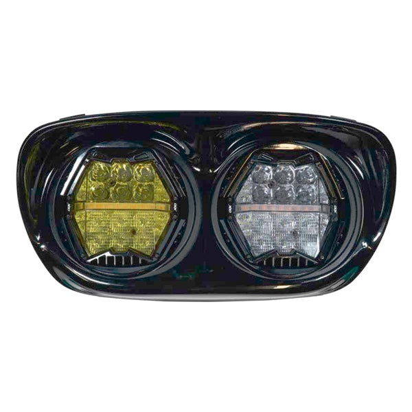 ODX HEADLIGHT ROAD GLIDE LED FT WH/YE ODX LEDHPWY-LY-HL-RG001