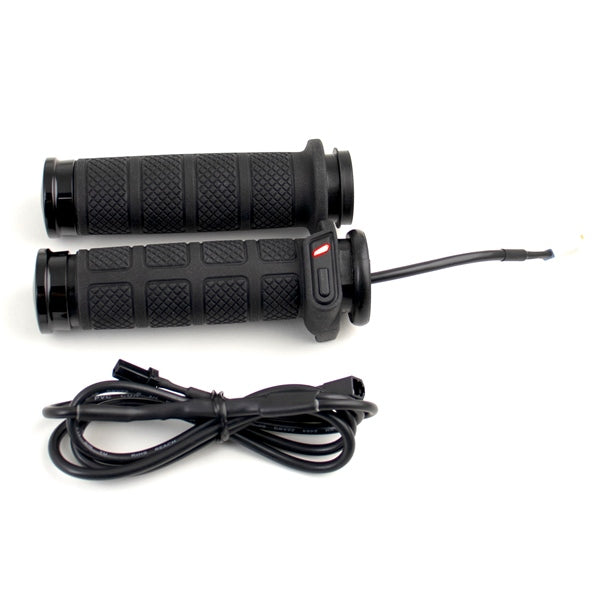 KOSO HEATED GRIP TITAN II ELECT THROTTLE BK AX2080L1-B