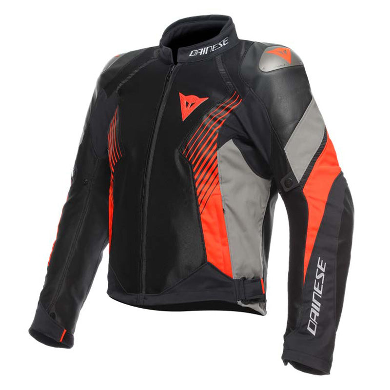 DAINESE SUPER RIDER 2 ABSOLUTSHELL JKT BLK/GR/FL RED 44 1654630-85I-44