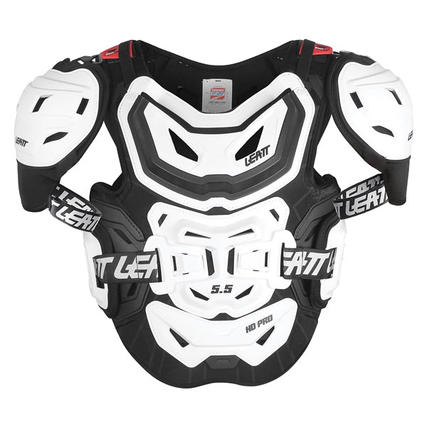 LEATT CHEST PROTECTOR 5.5 PRO HD ISR WH REG 5014101102