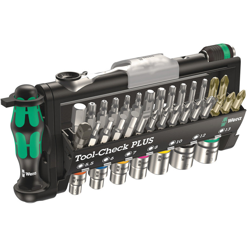 WERA TOOL-CHECK PLUS BITS ASSORTMENT WITH RATCHET + SOC 05049055001