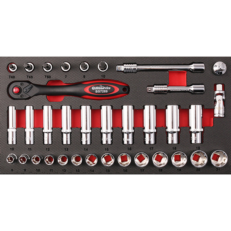 BIKE SERVICE 3/8'' DRIVE SOCKET SET BS80072